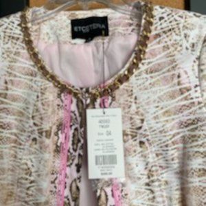 NWT Etcetera Jacket. Pinklady jacket. Size 4.